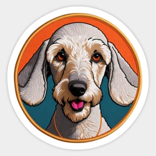 Beddlington Terrier Embroidered Patch Sticker